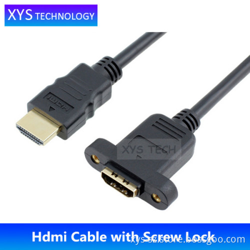 hdmi cable with screw lock/